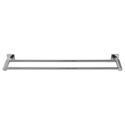 Laloo H2630D C- Hero Extended Double Towel Bar - Chrome | FaucetExpress.ca