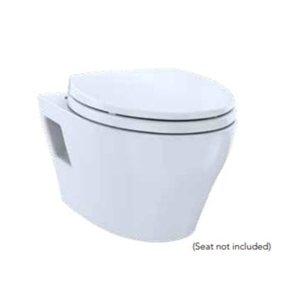 Toto CT428CFGT40#01- TOTO EP WASHLET+ Ready Wall-Hung Elongated Toilet Bowl with Skirted Design and CEFIONTECT, Cotton White - CT428FGT40#01 | FaucetExpress.ca