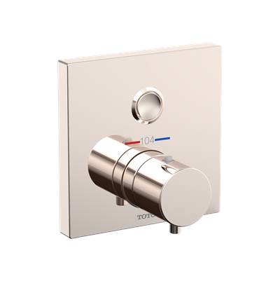 Toto TBV02405U#PN- Thermo 1Way Push Button Valve Polished Nickel W/ Shut Off | FaucetExpress.ca
