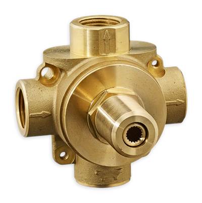 American Standard R433S- 3-Way In-Wall Diverter Rough-In Valve With 3 Discrete/3 Shared Functions