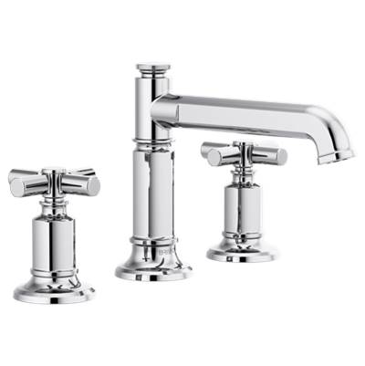 Brizo 65377LF-PCLHP-ECO- Widespread Lavatory With Mid-Rise Column Spout 1.2 | FaucetExpress.ca