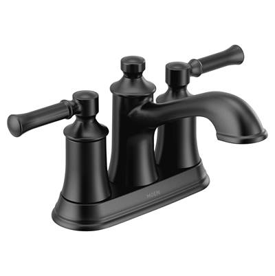 Moen 6802BL- Dartmoor 2-Handle Bathroom Sink Faucet In Matte Black