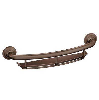 Moen LR2356DOWB- Grab Bar Old World Bronze 16'' Grab Bar With Corner Shelf Grab Bar With Accessories