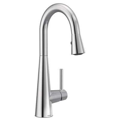 Moen 7664- Sleek Single-Handle Pull-Down Sprayer Bar Faucet Featuring Reflex and Power Clean in Chrome