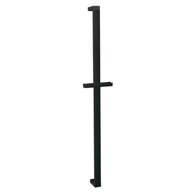 Aquabrass - 12696 Square Shower Rail Only With Slider - FaucetExpress.ca