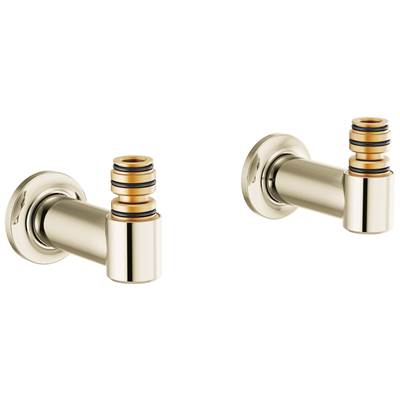 Brizo T71764-PN - Wall Mount Tub Filler Unions