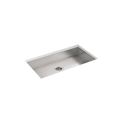 Kohler 25939-NA- Vault 32'' x 18-5/16'' x 5-7/9'' Undermount large single-bowl kitchen sink with no faucet holes | FaucetExpress.ca