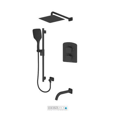 Tenzo DEPB33-501115-BG - Delano T-Box Kit 3 Functions Pres Bal Brushed Gold Finish