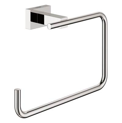 Grohe 40510001- Essentials Cube Towel Ring | FaucetExpress.ca