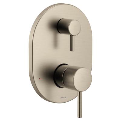Moen UT3290BN- Align M-CORE 3-Series 2-Handle Shower Trim with Integrated Transfer Valve in Brushed Nickel (Valve Not Included) - FaucetExpress.ca