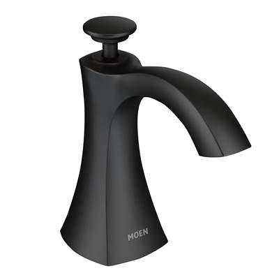 Moen S3948BL- Transitional Soap Dispenser in Matte Black