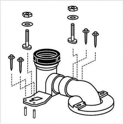Toto TSU03W.14R- 14'' Rough-In For 934/964/974 1-Piece Toilet | FaucetExpress.ca