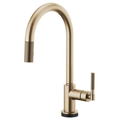 Brizo 64043LF-GL- Arc Spout Pull-Down With Smarttouch, Knurled Handle | FaucetExpress.ca