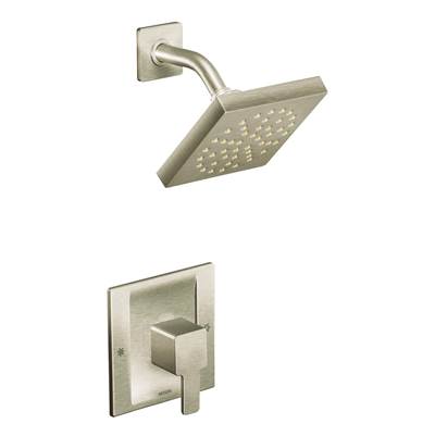 Moen TS2712EPBN- 90-Degree 1-Handle Shower Faucet Trim Kit in Brushed Nickel (Showerhead and Valve Not Included)