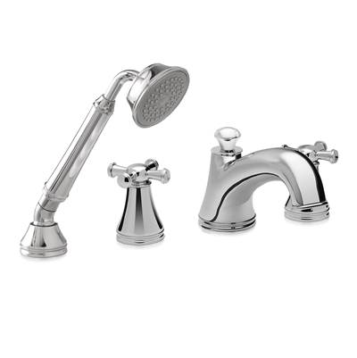 Toto TB220S#BN- 4 Hole Vivian Roman Tub Cross Handle | FaucetExpress.ca