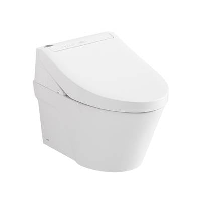 Toto CWT4263084CMFG#MS- Toto Washlet+ Ap Wall-Hung Elongated Toilet And Washlet C5 And Duofit In-Wall 0.9 And 1.28 Gpf Dual-Flush Tank System Matte Silver