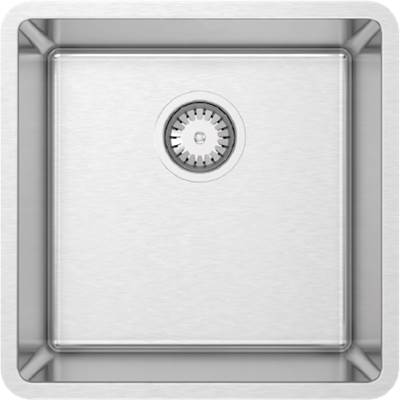 Zomodo LUC120U-K2- Deluxe Kit - Lucia Single Sink And Accessory Kit - Undermount, 18ga, R15 (inc: bottom grids And cutting board/colander combo) - FaucetExpress.ca