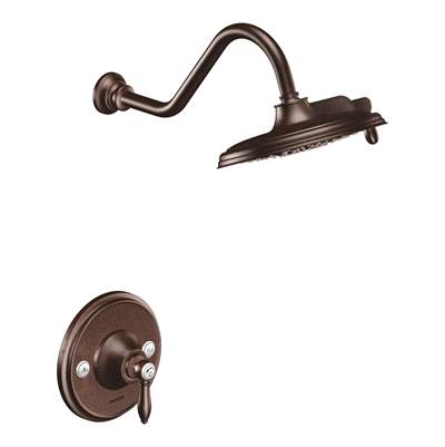 Moen TS32102ORB- Weymouth Posi-Temp Shower Trim Kit, Valve Required, including 9-Inch 2-Spray Rainshower, Oil Rubbed Bronze