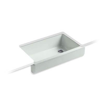 Kohler 6488-FF- Whitehaven® 35-1/2'' x 21-9/16'' x 9-5/8'' Undermount single-bowl farmhouse kitchen sink | FaucetExpress.ca