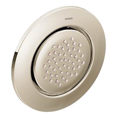 Moen TS1322NL- Mosaic Round Single-Function Body Spray, Valve Required, Polished Nickel