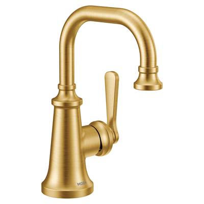 Moen S44101BG- Colinet One-Handle Single Hole Traditional Bathroom Sink Faucet in Brushed Gold