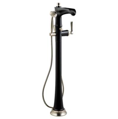 Brizo T70161-NKBL- Freestanding Floor Mount Tub Filler | FaucetExpress.ca