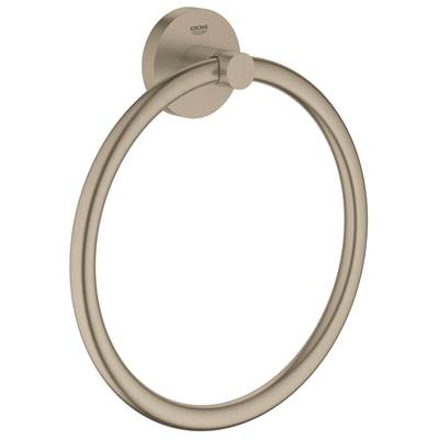 Grohe 40365EN1- Essentials Towel Ring, brushed nickel | FaucetExpress.ca