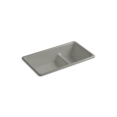 Kohler 6625-K4- Iron/Tones® 33'' x 18-3/4'' x 9-5/8'' Smart Divide® Top-mount/undermount large/medium kitchen sink | FaucetExpress.ca