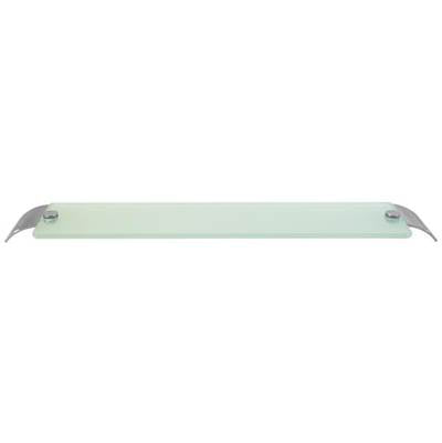 Laloo R3087 MB- Radius Single Glass Shelf - Matte Black | FaucetExpress.ca