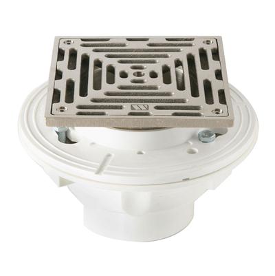 Mountain Plumbing MT508A- 6'' Square Abs Floor Drain