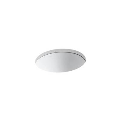 Kohler 2205-0- Caxton® Oval 17'' x 14'' Undermount bathroom sink with center drain | FaucetExpress.ca