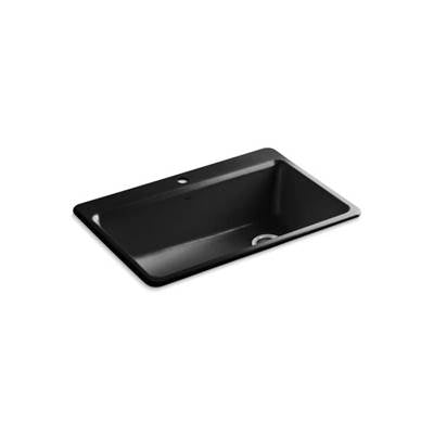 Kohler 5871-1A2-7- Riverby® 33'' x 22'' x 9-5/8'' top-mount single-bowl kitchen sink with accessories | FaucetExpress.ca