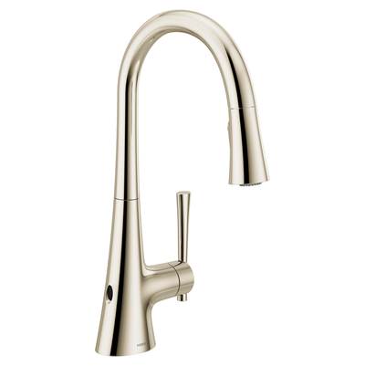 Moen 9126EWNL- Kurv Touchless 1-Handle Pull-Down Sprayer Kitchen Faucet With Motionsense Wave And Power Clean In Polished Nickel