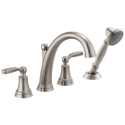 Delta T4732-SS- Roman Tub With Handshower Trimshower 2L | FaucetExpress.ca