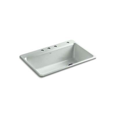 Kohler 5871-4A2-FF- Riverby® 33'' x 22'' x 9-5/8'' top-mount single bowl kitchen sink w/ accessories | FaucetExpress.ca