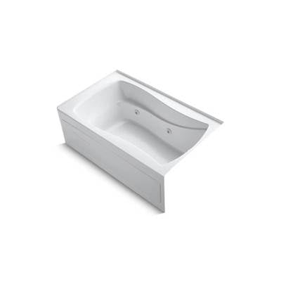 Kohler 1239-RAW-0- Mariposa® 60'' x 36'' alcove whirlpool Bask(R) heated surface, integral apron and right-hand drain | FaucetExpress.ca