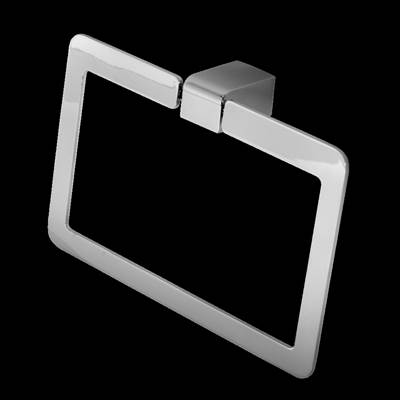 Laloo E1280R MB- Eaton Towel Ring - Matte Black | FaucetExpress.ca