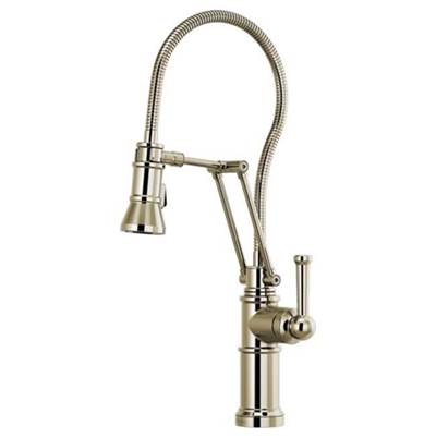 Brizo 63125LF-PN- Articulating Kitchen Faucet 1Lhed Hose