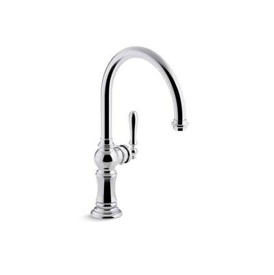 Kohler 99263-CP- Artifacts® single-handle kitchen sink faucet with 14-11/16'' swing spout, Arc spout design | FaucetExpress.ca