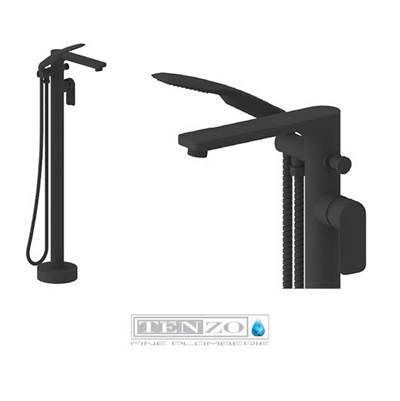 Tenzo DE52-BG - Delano Floor Mount 3 Pcs Tub Filler Brushed Gold
