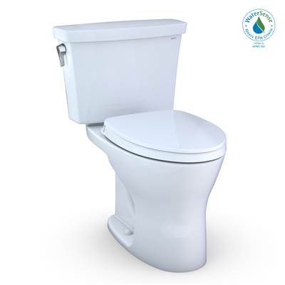 Toto MS748124CEMFG.10#01- TOTO Drake Transitional Two-Piece Elongated Dual Flush 1.28 and 0.8 GPF Universal Height DYNAMAX TORNADO FLUSH Toilet for 10 Inch Rough- | FaucetExpress.ca