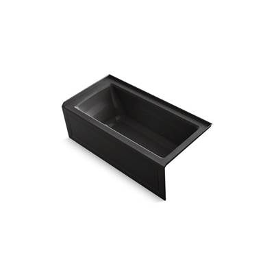 Kohler 1947-GHRAW-7- Archer® 60'' x 30'' integral apron Heated BubbleMassage air bath with Bask® heated surface and right-hand drain | FaucetExpress.ca