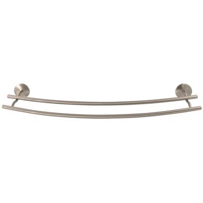 Laloo CR3830D BN- Classics-R Extended Double Towel Bar - Brushed Nickel | FaucetExpress.ca