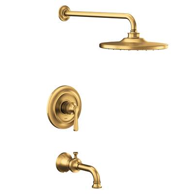 Moen UTS244203EPBG- Colinet M-Core 2-Series Eco Performance 1-Handle Tub And Shower Trim Kit In Brushed Gold (Valve Sold Separately)