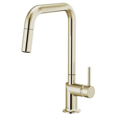 Brizo 63065LF-PNLHP - Square Pull-Down Kitchen Faucet