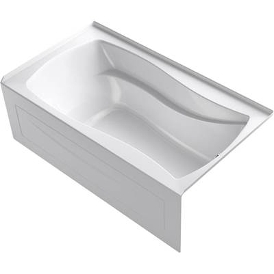 Kohler 1224-GHRA-0- Mariposa® 66'' x 36'' integral apron Heated BubbleMassage air bath with right-hand drain | FaucetExpress.ca