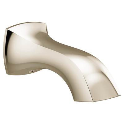 Moen 191956NL- Voss Replacement Tub Non-Diverter Spout 1/2-Inch Slip Fit Connection, Polished Nickel