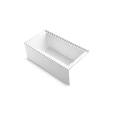 Kohler 20201-RA-0- Underscore® Rectangle 60'' x 30'' alcove bath with integral apron, integral flange, and right-hand drain | FaucetExpress.ca
