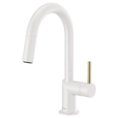 Brizo 63975LF-MWLHP- Odin Pull-Down Prep Faucet with Arc Spout - Handle Not Included