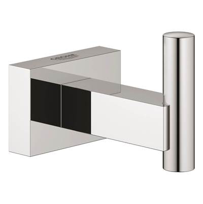 Grohe 40511001- Essentials Cube Robe Hook | FaucetExpress.ca